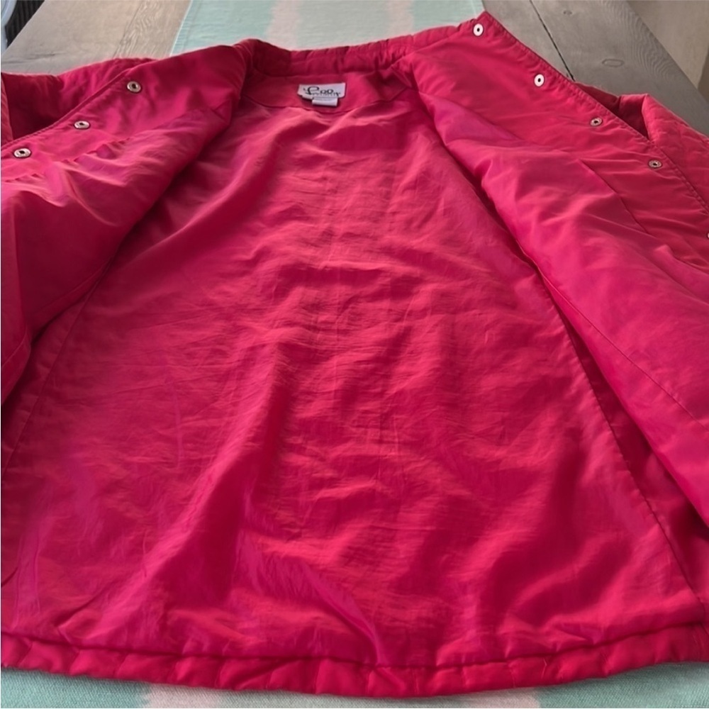 Lilly Pulitzer Vintage White Label Hot Pink Quilted Jacket - Picture 6 of 10